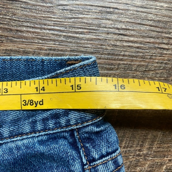 EXPRESS jeans embroidered studded denim 9/10 vintage Y2K flare EUC juniors - Picture 10 of 14